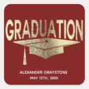 Recherche de red graduation party autocollants Merci