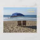 Recherche de chaise de plage cartes postales Parapluie