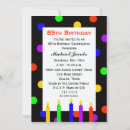 Search for candle birthday invitations Colourful