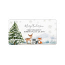 Recherche de winter animal return address labels Pour elle