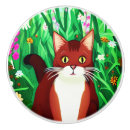 Recherche de chat blanc boutons et poignées de porte Chaton