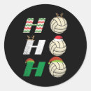 Search for volleyball birthday stickers Santa claus