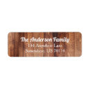Search for wood planks return address labels Rustic