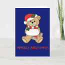 Search for teddy christmas cards Blue