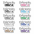 Search for olivia name stickers For her