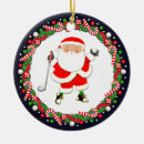 Search for golfing santa claus ornaments Golfer