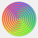 Search for spiral patterns stickers Red