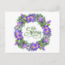 Search for violet spring flower postcards Crocus
