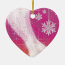 Search for pink star ornaments Winter