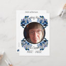 Search for photo memorial invitations Blue