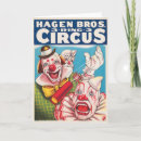 Recherche de visage clown cartes invitations Rétro