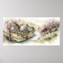 Search for cherry blossom posters Watercolor