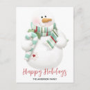 Search for happy snowman postcards Modern