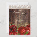 Search for red gold 75th birthday invitations For her