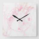Search for pink marble clocks Modern