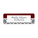 Search for color return address labels Red