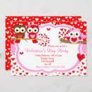 Search for kids valentine invitations Owls