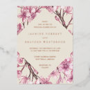 Recherche de fleurs de cerisier mariage invitations Moderne