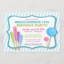 Search for candy shoppe invitations Blue
