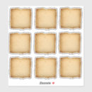 Search for antique parchment stickers Rustic