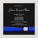 Recherche de black and blue invitations Royal
