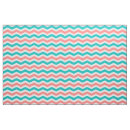 Search for teal and coral fabric Pattern