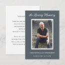 Search for blue funeral invitations In loving memory