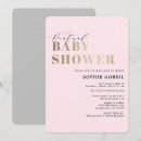 Search for blush pink gold baby shower invitations Unique