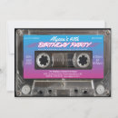 Search for 80s 40th birthday invitations Cassette