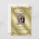 Search for 50th anniversary wedding rsvp cards Golden