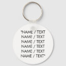 Search for name text keychains Minimalist