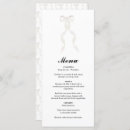 Search for ribbon wedding menus Elegant