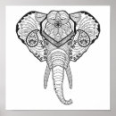 Search for elephant head art Mandala