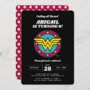Search for wonder woman birthday invitations Girls