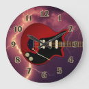 Recherche de guitare rouge horloges Électrique