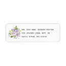 Search for rose bouquet return address labels Purple