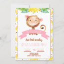 Search for monkey party invitations Pink
