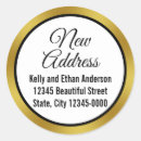 Search for black and gold address stickers Script