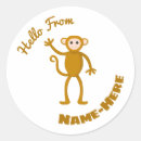Search for monkey cartoon stickers Cute