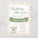 Search for lamb baby shower invitations Green