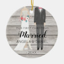 Search for bride ornaments First christmas