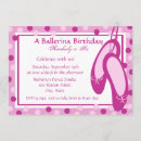Search for slippers birthday invitations Ballerina