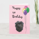 Search for dog 1st birthday cards Pink
