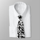 Search for creative design ties Black and white