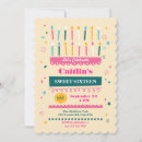 Search for sixteen candles invitations Modern