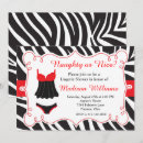 Search for red black bridal shower invitations Lingerie party