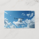 Search for blue sky and clouds business cards Beautiful