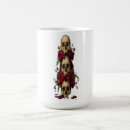 Search for dark skull mugs Red roses