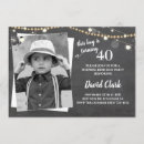 Search for vintage surprise party invitations Black and white
