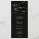 Search for black and gold menus Modern rehearsal dinner